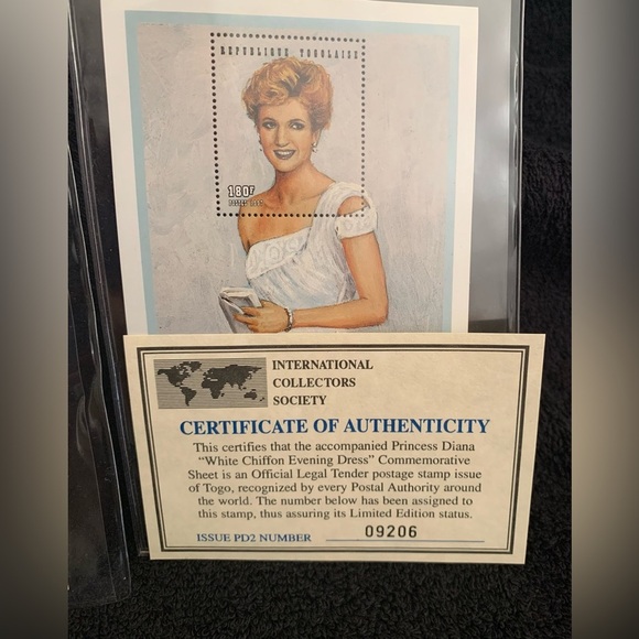 Princess Diana 1997 International Collectors Society USPS Stamps - Picture 5 of 6